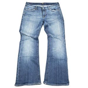 7 For All Mankind Flare Bootcut Stretch Blue Denim